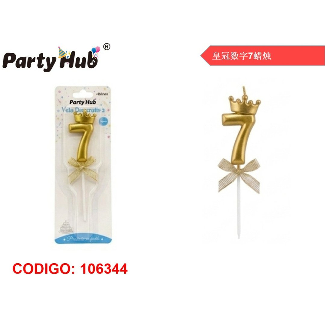 Velas numero corona