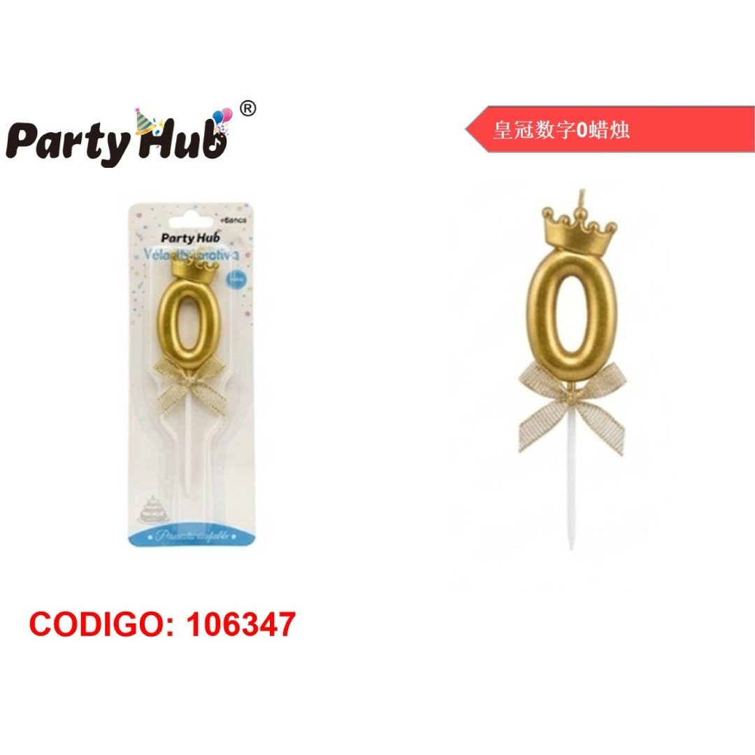 Velas numero corona